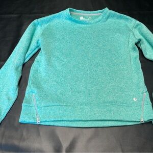 Xersion Aqua Crewneck with Zipper Details